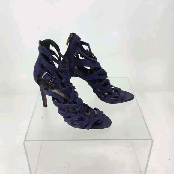 Vince Camuto | Shoes | Vince Camuto Designer Purple Suede Caged Sandal ...